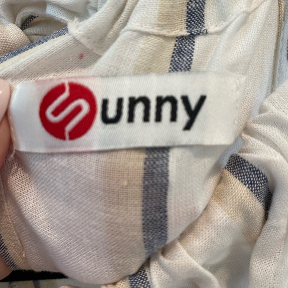 NWOT SUNNY Striped Maxi Dress - Picture 6 of 6